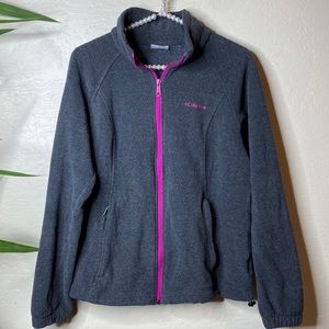 Columbia zip fleece jacket